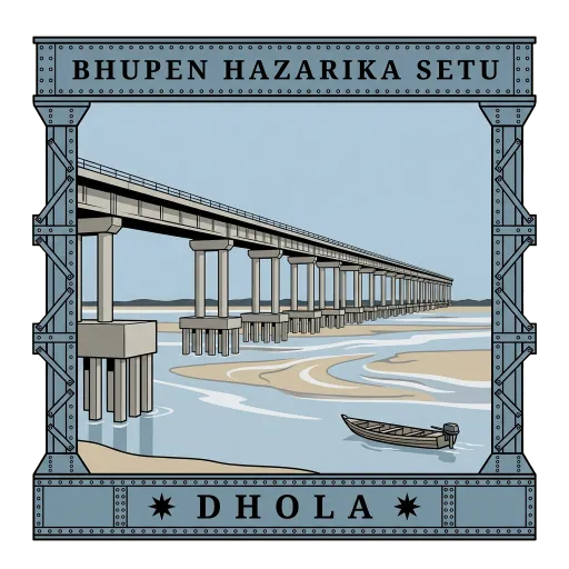 Bhupen Hazarika Setu travel stamp