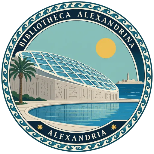 Bibliotheca Alexandrina travel stamp