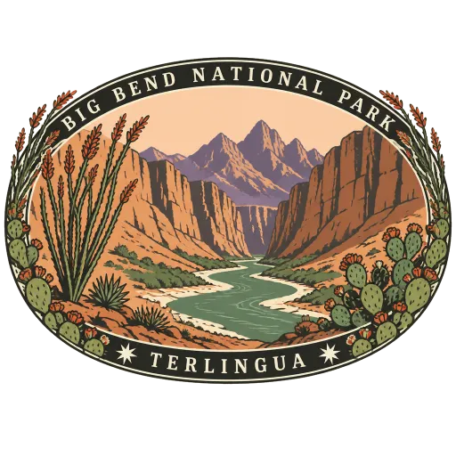 Big Bend National Park travel stamp