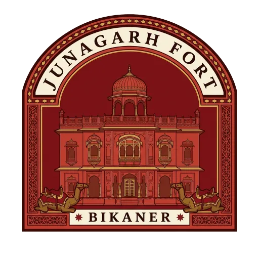 Junagarh Fort travel stamp