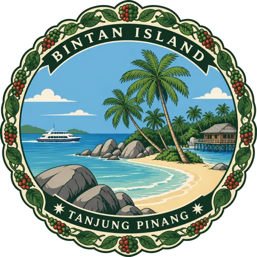 Bintan Island travel stamp