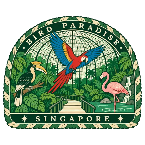 Bird Paradise travel stamp