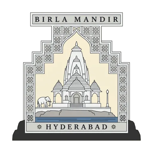 Birla Mandir travel stamp