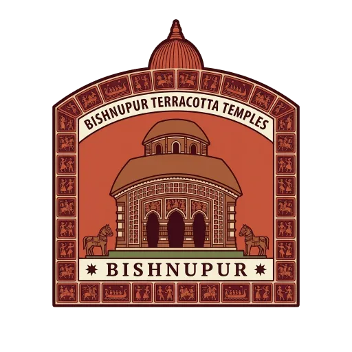 Bishnupur Terracotta Temples travel stamp