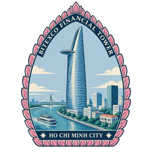 Bitexco Financial Tower travel stamp