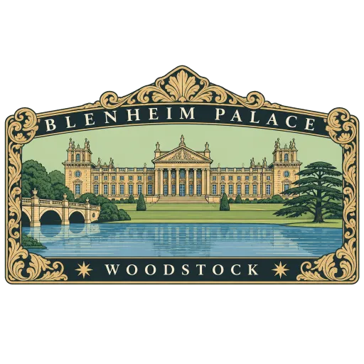 Blenheim Palace travel stamp