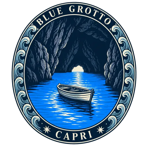 Blue Grotto travel stamp