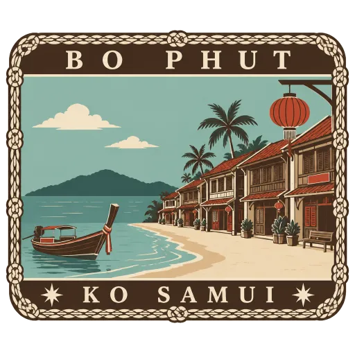 Bo Phut travel stamp