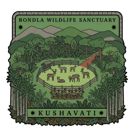 Bondla Wildlife Sanctuary travel stamp