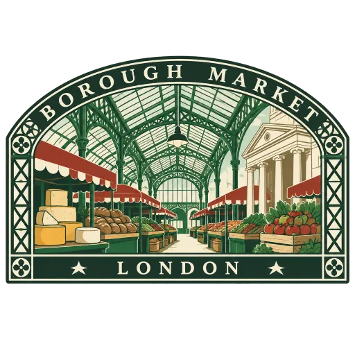 Borough Market travel stamp