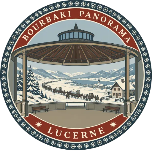 Bourbaki Panorama travel stamp