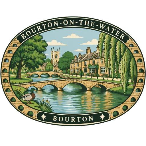 Bourton-on-the-Water travel stamp