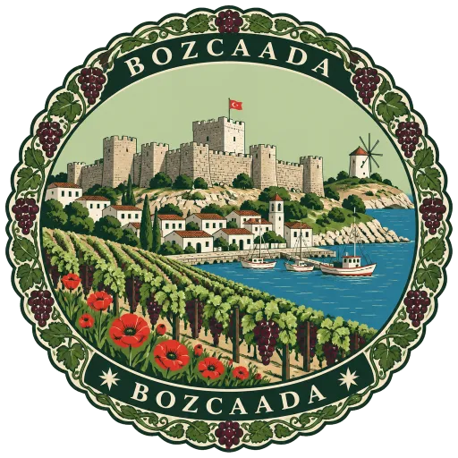 Bozcaada travel stamp