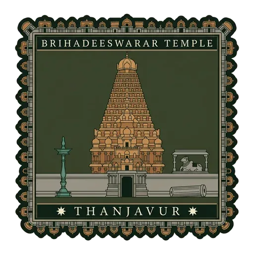 Brihadeeswarar Temple travel stamp