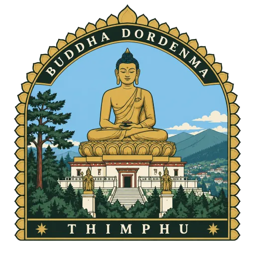 Buddha Dordenma travel stamp