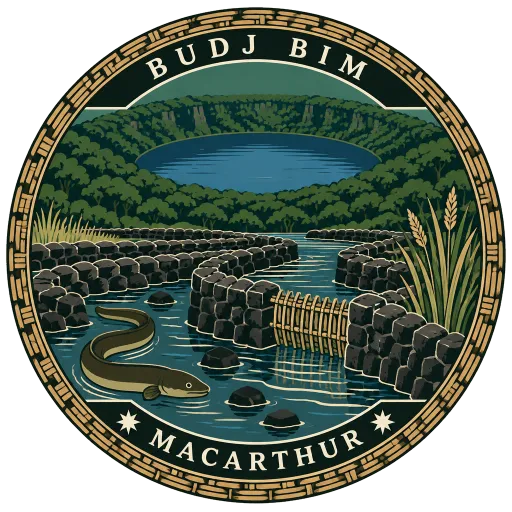 Budj Bim travel stamp