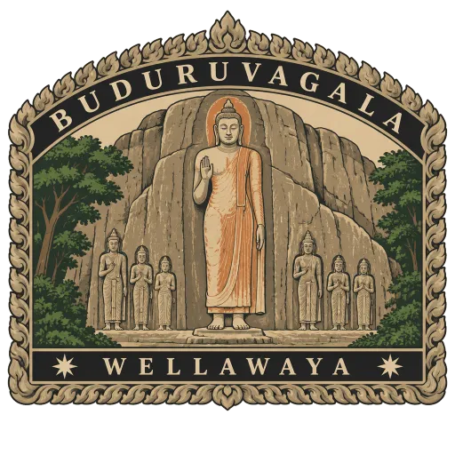 Buduruvagala travel stamp