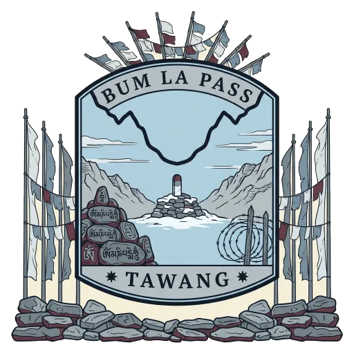 Bum La Pass travel stamp
