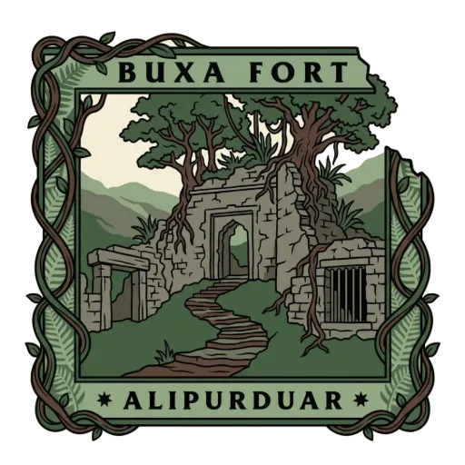 Buxa Fort travel stamp