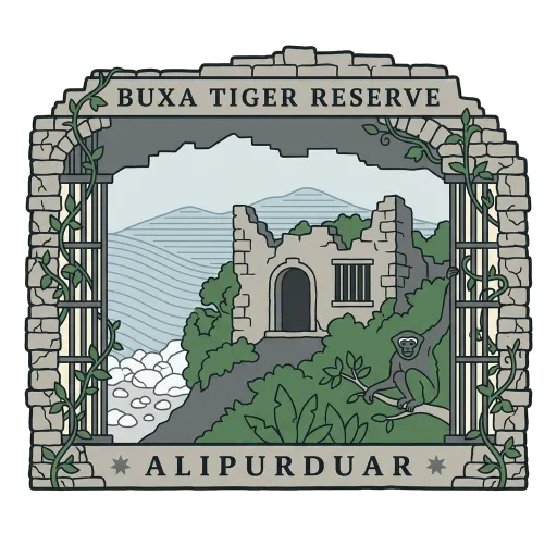 Buxa Tiger Reserve travel stamp