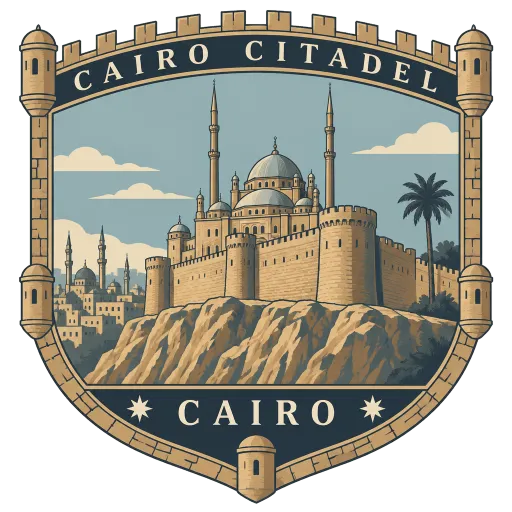 Cairo Citadel travel stamp