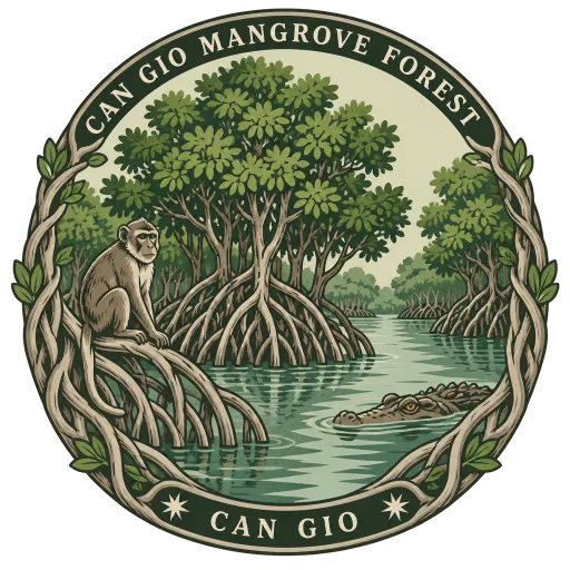 Can Gio Mangrove Forest travel stamp