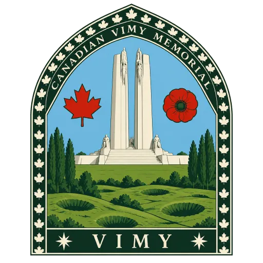 Canadian National Vimy Memorial travel stamp