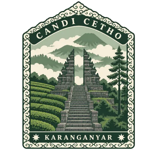 Candi Cetho travel stamp