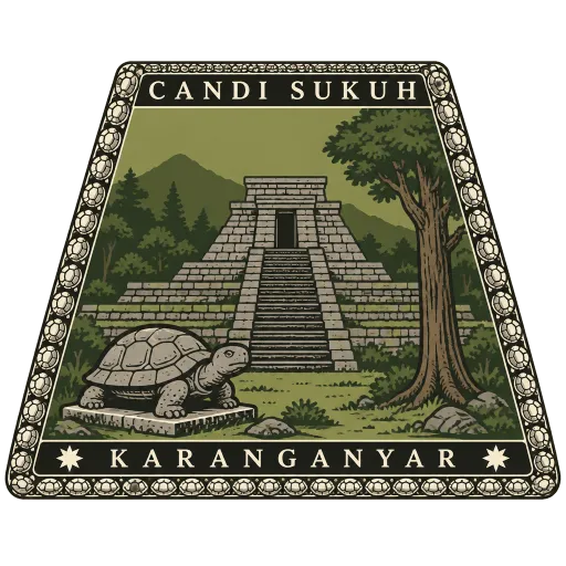 Candi Sukuh travel stamp