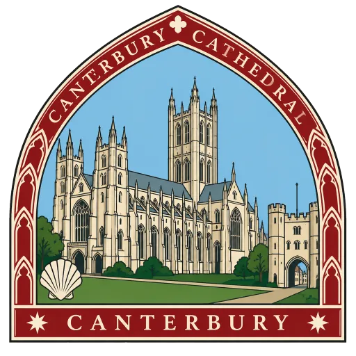 Canterbury Cathedral travel stamp