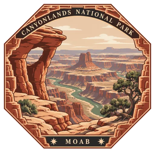 Canyonlands National Park travel stamp