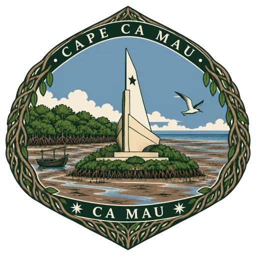 Cape Ca Mau travel stamp