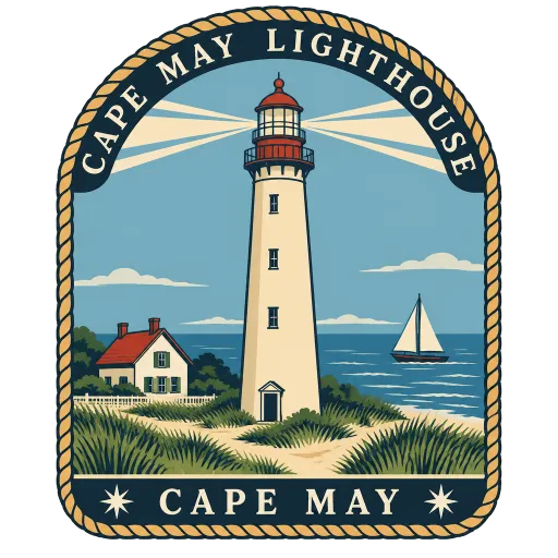 Cape May Lighthouse travel stamp