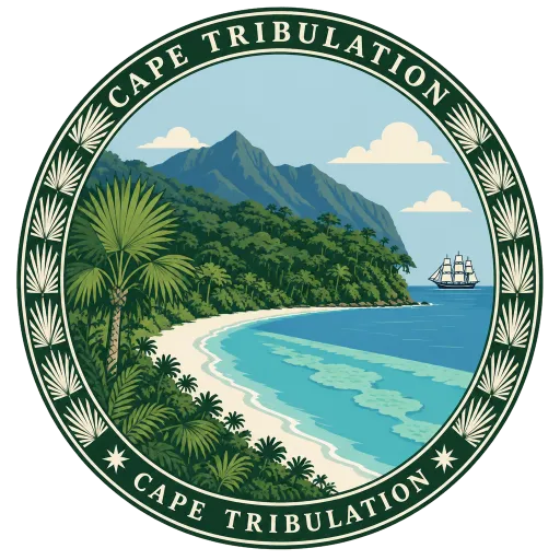Cape Tribulation travel stamp