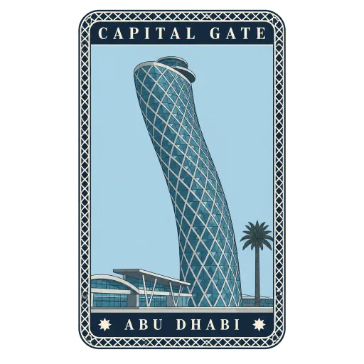 Capital Gate travel stamp
