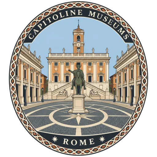 Capitoline Museums travel stamp