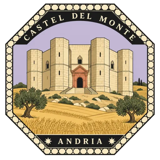 Castel del Monte travel stamp