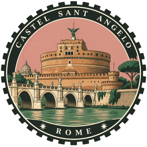 Castel Sant'Angelo travel stamp