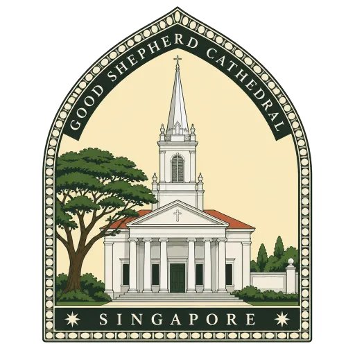 Cathedral of the Good Shepherd travel stamp