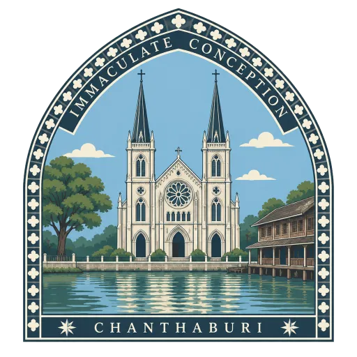 Cathedral of the Immaculate Conception travel stamp