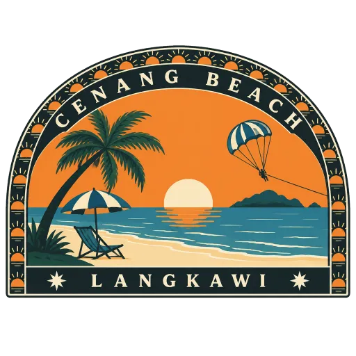 Cenang Beach travel stamp