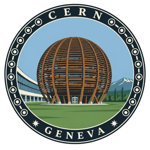 CERN travel stamp
