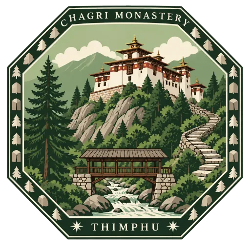Chagri Monastery travel stamp