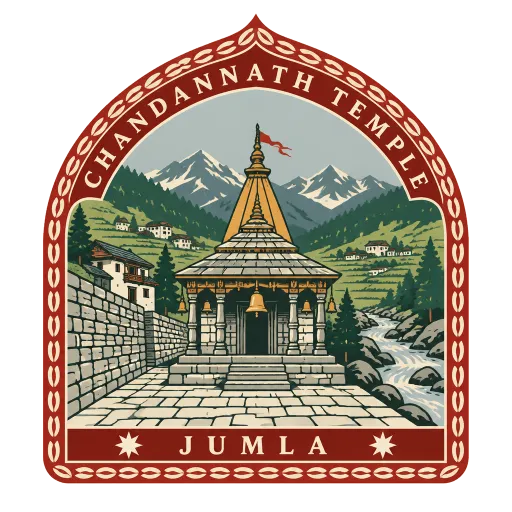 Chandannath Temple travel stamp