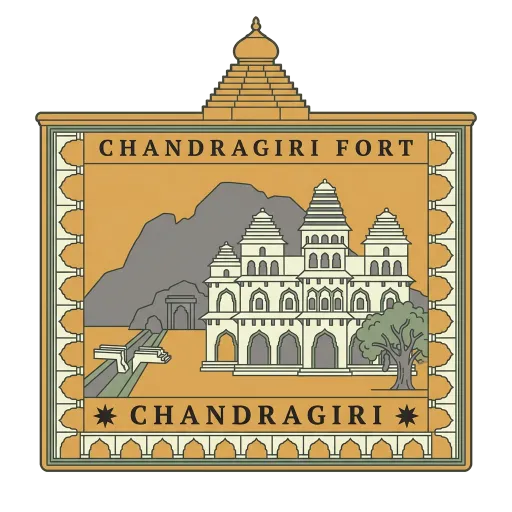 Chandragiri Fort travel stamp