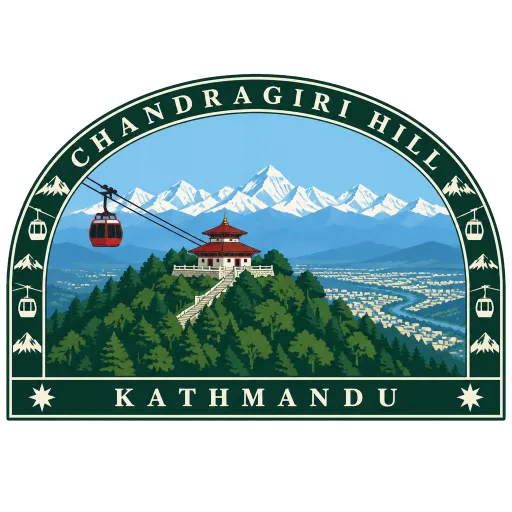 Chandragiri Hill travel stamp