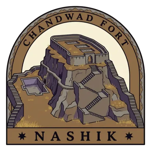 Chandwad Fort travel stamp