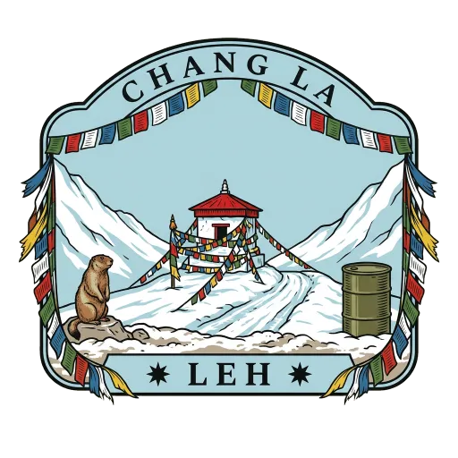 Chang La travel stamp