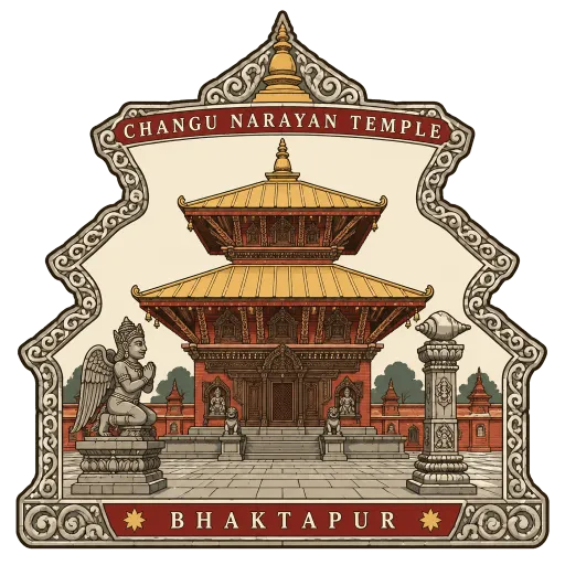 Changu Narayan Temple travel stamp
