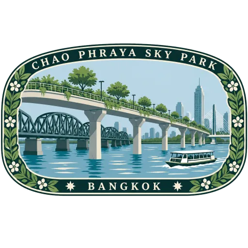 Chao Phraya Sky Park travel stamp